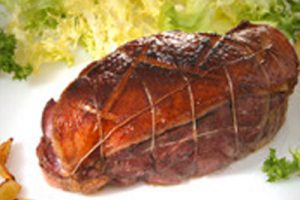 Rôti de magret au foie gras de canard